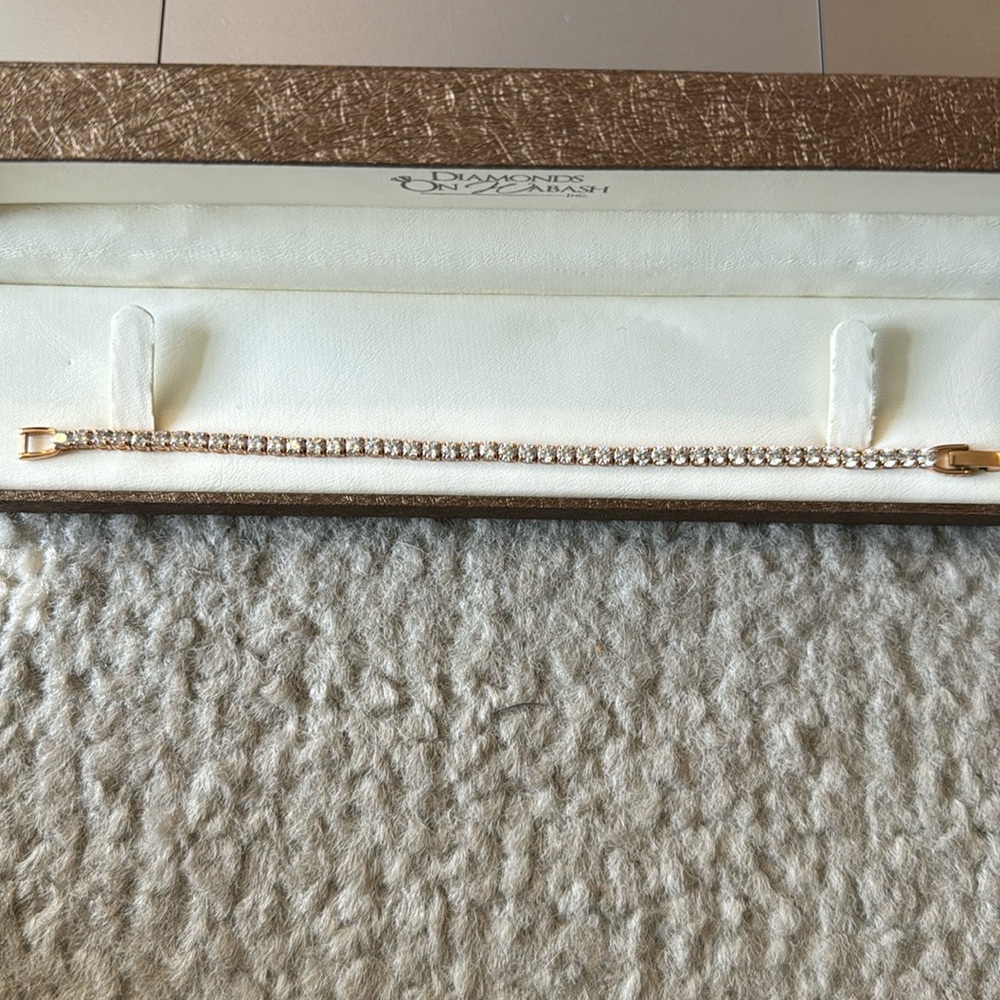 Swarovski Rose Gold Tennis Bracelet